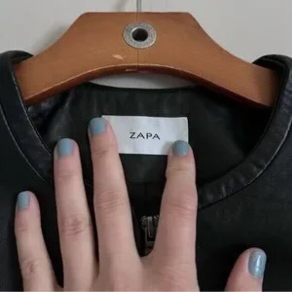 Classic Black Quilted Short Leather Jacket Moto Buttery Lambskin Leather Coat - Picture 9 of 9